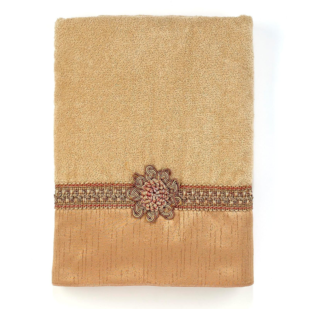 Avanti Linens - Toalla de baño, Toalla de algodón Suave y Absorbente (colección medallón Trenzado)