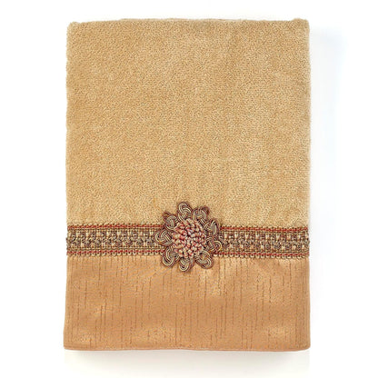 Avanti Linens - Toalla de baño, Toalla de algodón Suave y Absorbente (colección medallón Trenzado)