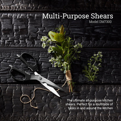 Shun DM7300 Multi-Purpose Shears, Black/Silver