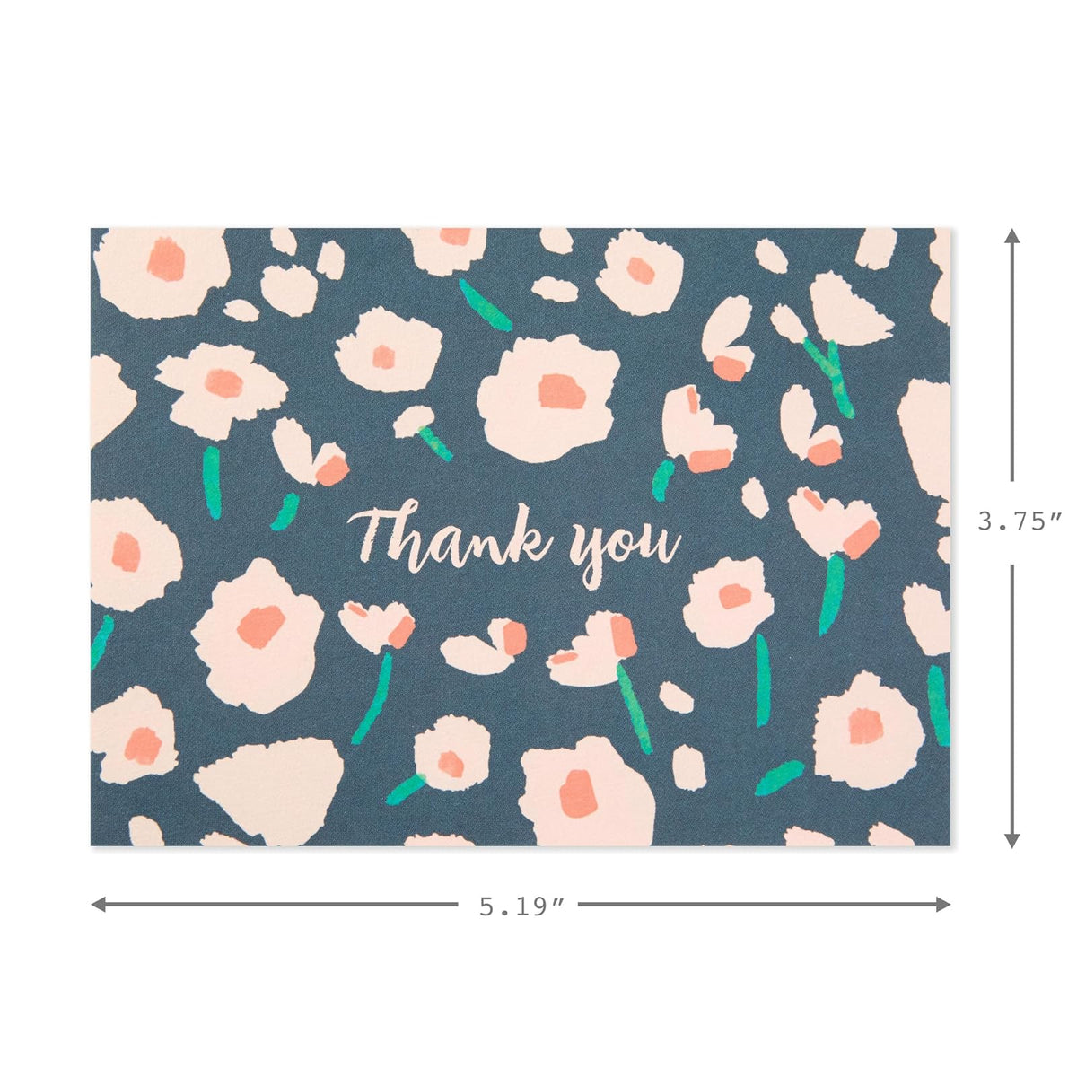 Hallmark - Surtido de tarjetas de agradecimiento, flores pintadas (48 tarjetas con sobres para baby shower, despedidas de soltera, bodas, todas las ocasiones)