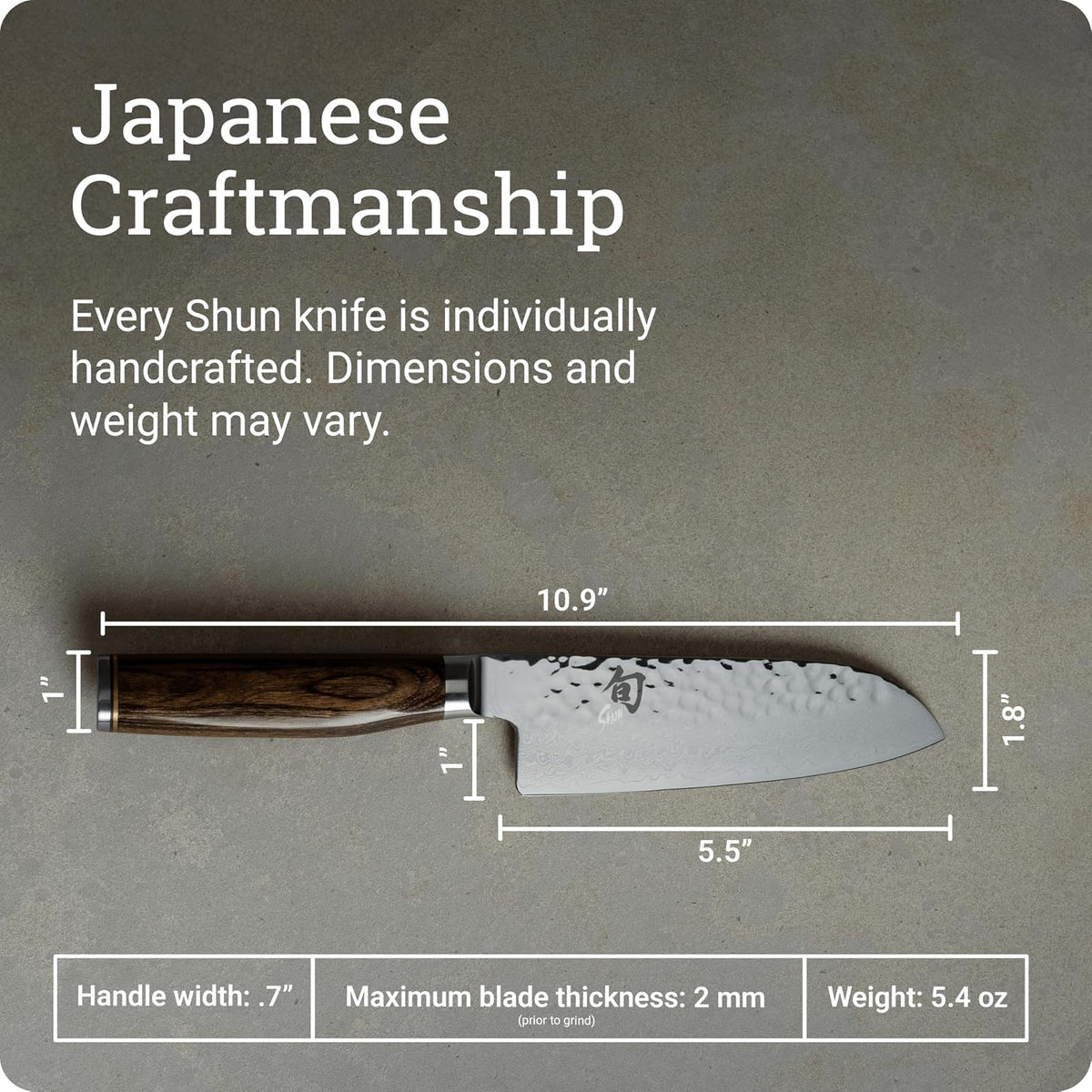 Shun Premier - Cuchillo Santoku de 5 1/2"