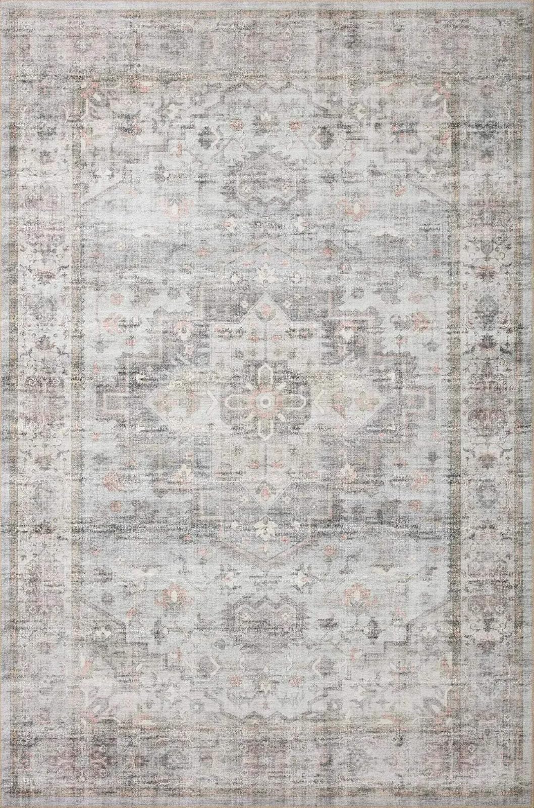 Loloi Rugs Tapete Decorativo Colección Heidi - 9'6" x 7'6" (Rectangular) - Dove - Blush