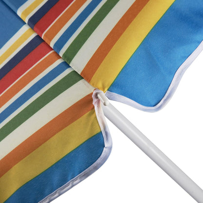 ONIVA - a Picnic Time Brand Sombrilla para exteriores, rayas multicolor