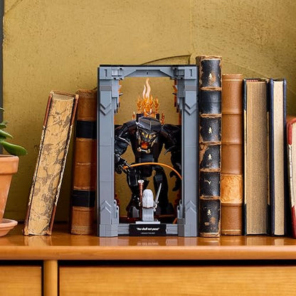 Lego Icons Rincón Entre Libros: El Señor de los Anillos: Balrog Kit de Decoración, Set de Construcción, Regalo para Adultos y Amantes de la Épica Trilogía Cinematográfica 10367