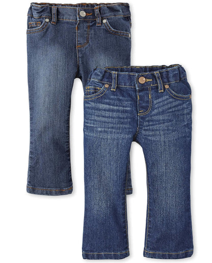 The Children's Place Y Pantalones de Mezclilla básicos para niñas pequeñas Jeans para Bebé-Niñas