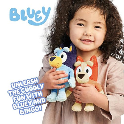 Bluey & Bingo 13066 - Mini Paquete de 2 Unidades | Animales de peluche para la hora de espectáculo, hora de cuentos o siestas; juguetes Bluey para preescolares y fanáticos a