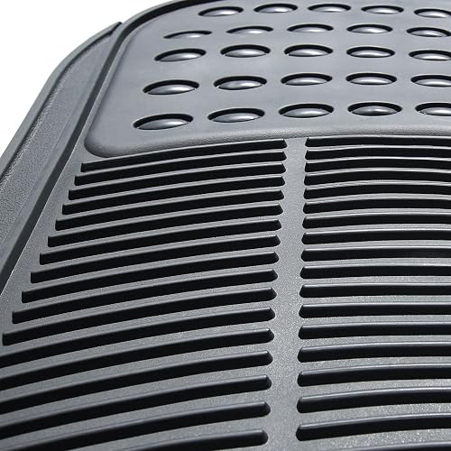 FH GROUP F11306GRAY-3ROW Floor Mat (Trimmable Heavy Duty 3 Row SUV All Weather 4pc Full Set - Gray)