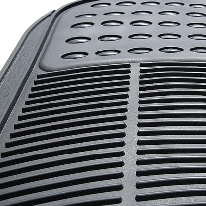 FH GROUP F11306GRAY-3ROW Floor Mat (Trimmable Heavy Duty 3 Row SUV All Weather 4pc Full Set - Gray)
