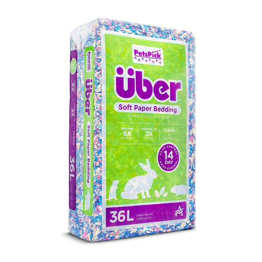 PETSPICK Uber - Ropa de Cama para Mascotas de Papel Suave para Animales pequeños, Confeti, 36L