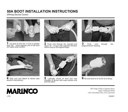 Marinco 7715CRN - Cubierta Impermeable con Anillo roscado para Conectores eléctricos Marine de 50 amperios (6360CRN y 6364CRN, Hembra)