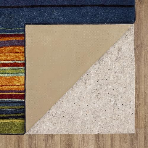 Mohawk Home - Alfombra de área de Rayas arcoíris de 2 x 5 pies, Multicolor, Perfecta para Sala de Estar, Comedor, Oficina