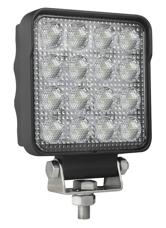 Hella 357106002 ValueFit 4 Square 2.0 LED Luz de Trabajo de Rango Cerrado, Negro