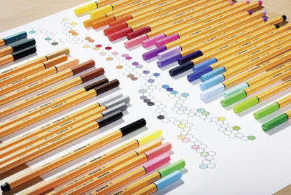 STABILO Point 88 ARTY - Rollerset con 25 Rotuladores Colores Difetentes
