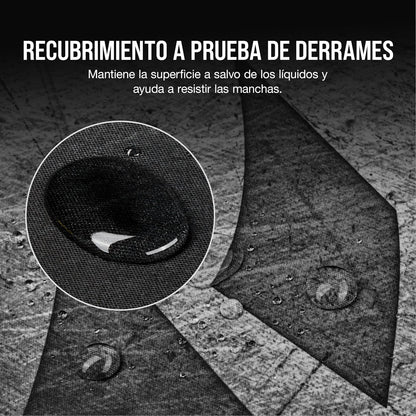 Corsair MM300 Pro Alfombrilla para Juegos - Medio, Negro/Gris | 36 cm x 30 cm, Tela a Prueba de Derrames, Microtejido, Goma Afelpada gruesa 3 mm, Base Goma Texturizada Antideslizante