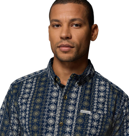 Columbia Rapid Rivers - Camisa de Manga Corta Estampada Camisa de Senderismo para Hombre