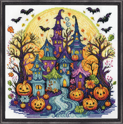 Design Works Crafts Inc. Spooky Village - Kit de punto de cruz