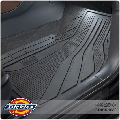 Dickies - Alfombrillas para Todo Tipo de Clima, 4 Piezas, para Automóviles, Camiones, SUV, Color Negro