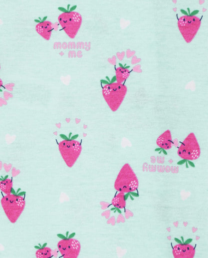 The Children's Place Pijama de una Pieza para bebés y niñas pequeñas, 100% algodón, con Cremallera Frontal, con pies Mamelucos para bebés y niños pequeños para Bebé-Niñas