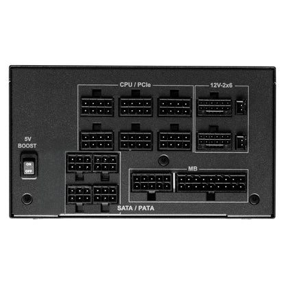 ASRock Phantom Gaming PG-1300G ATX 3.1 1300W Fuente de alimentación PCle5.1 10 años de garantía Condensador japonés Totalmente Modular 80 Plus Gold Cybenetics Platinum 12V-2x6 Cables