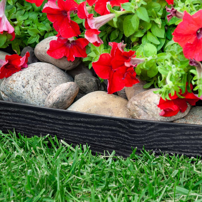 Easyflex - Kit de Bordes de Pared de 2.5 Pulgadas de Alto, sin excavaciones, 100 pies, Color Negro