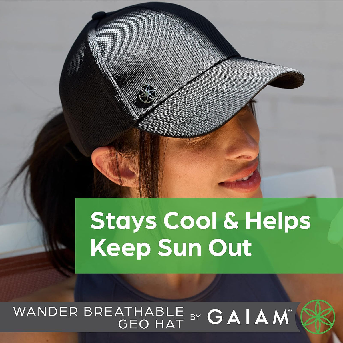Gaiam Gorro de Mujer Transpirable, Preformado, tamaño Ajustable para Correr