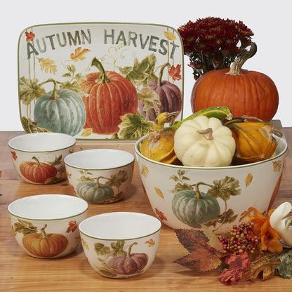 Certified International Autumn Harvest - Juego de 4 tazas de 16 onzas