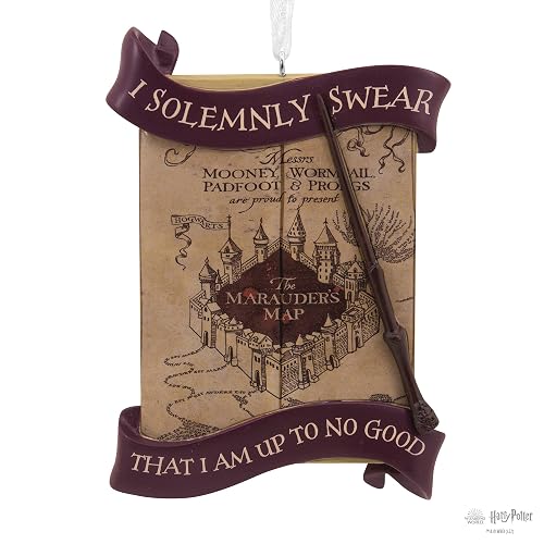 Hallmark Adorno navideño con Mapa del merodeador de Harry Potter