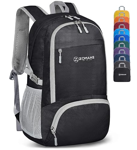 ZOMAKE Ultraligera Plegable Mochila, 30L Resistente Agua Viaje Mochila Liviana Empacable Bolsa Acampar Senderismo camina Mochila