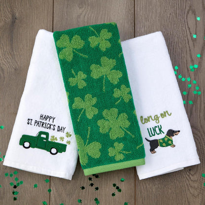 SKL HOME by Saturday Knight Ltd. St Patrick's Day - Toalla de Mano, 16 x 25, Color Blanco