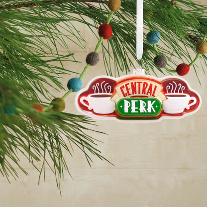 Hallmark Friends Central Perk - Letrero de Navidad, Vidrio soplado