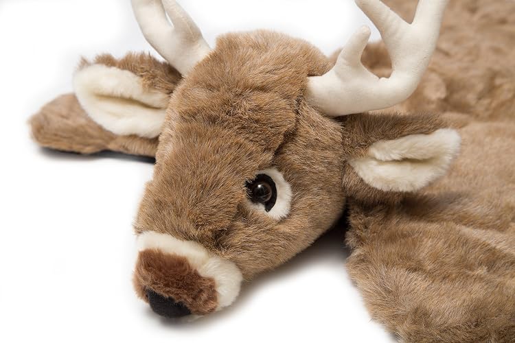 Carstens Plush White Tail Deer Snimal Rug, Small