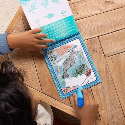 Melissa & Doug Bloc Revelador Para Colorear Con Agua - Mundo Submarino