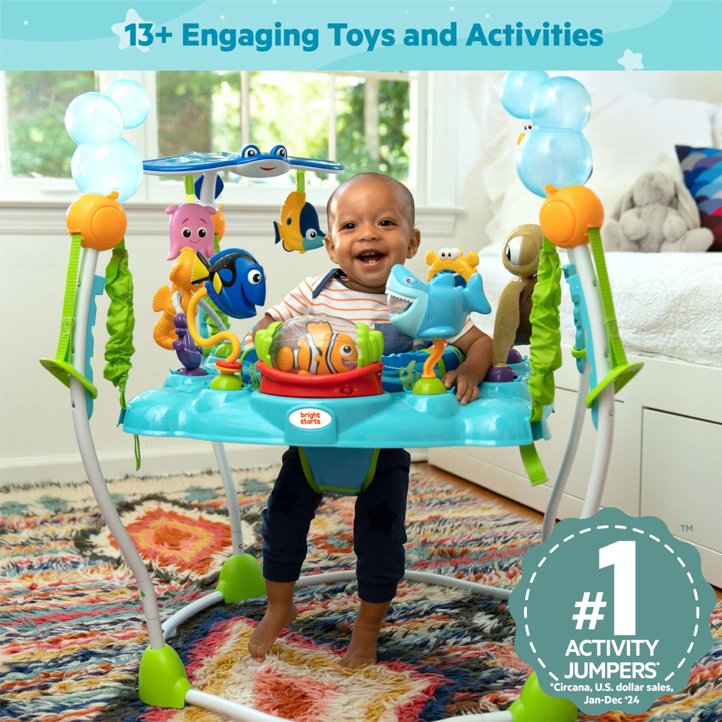 Bright Starts Disney Baby Buscando a Nemo Sea of Activity Jumper