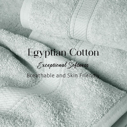 Superior, 900 gram, 100% Premium Long-Staple Combed Cotton 4-Piece Hand Towel Set, Seafoam