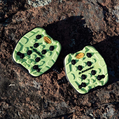 Look Cycle - Geo Trail Grip Bicycle Pedals - Flat Pedals - Reliability, Comfort and Durability - Slip-Proof Safety - Innovative Activ Grip Rubber - High-Performance MTB Bike Pedal