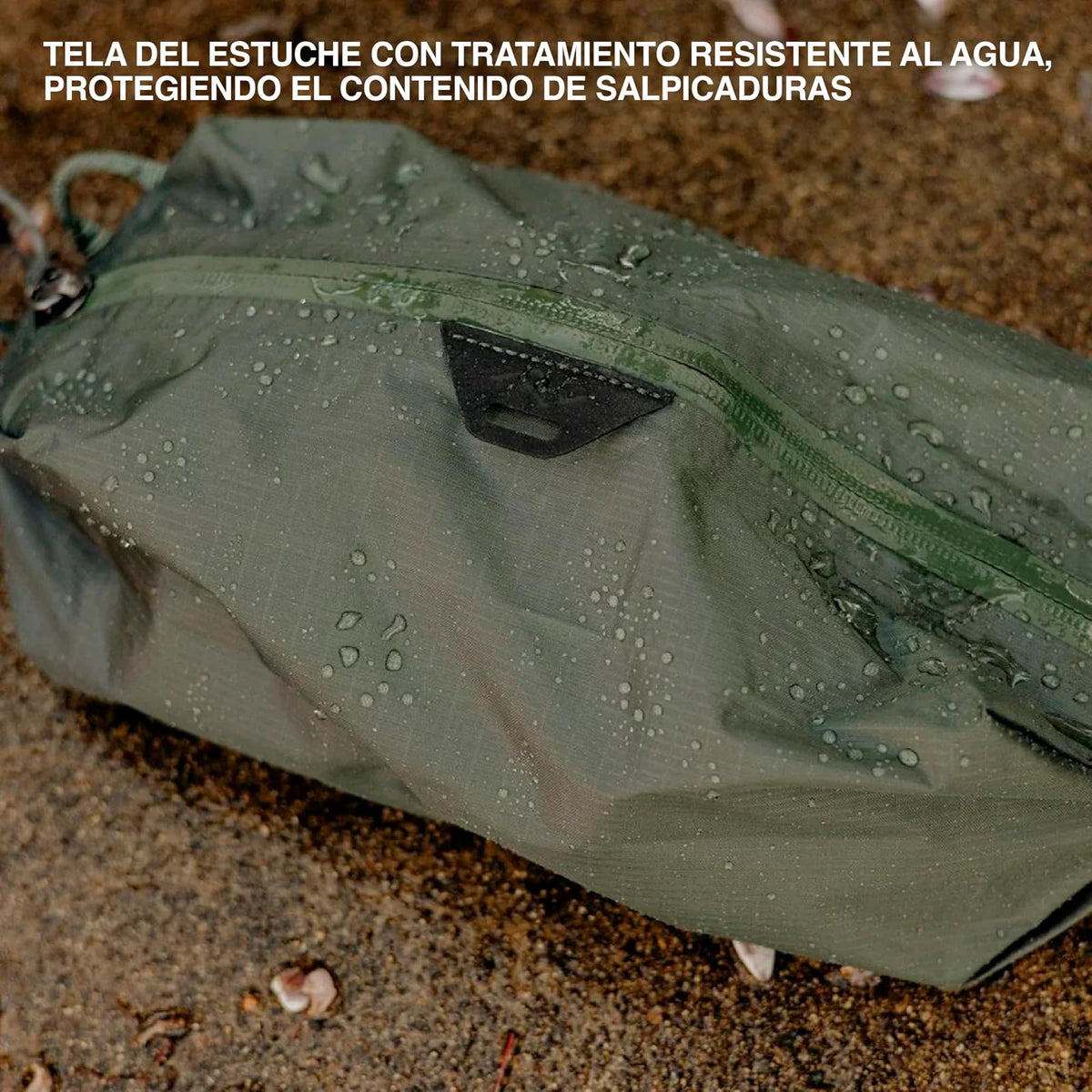 Peak Design Packing Cube S Bolsa Organizadora de Viaje en Malla, Organizador de Maleta Expandible 12L a 22L, Accesorios de Viaje Ultraligero 77g, Plegable, Verde Salvia