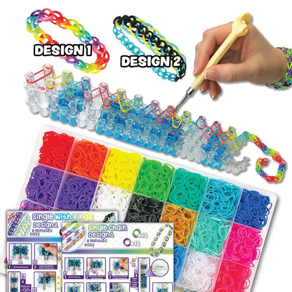 Rainbow Loom - Mega Combo Set de ligas de colores para hacer pulseras