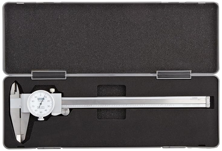 Fowler 52-008-708-0, pinza de esfera premium con rango de medición de 0-8 pulgadas, color blanco