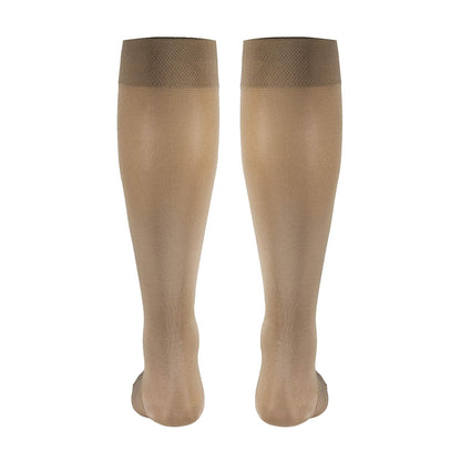 Truform Women's Compression Stockings, 20-30 Mmhg, Knee High Length, Closed Toe, Opaque Beige, Pack of 1