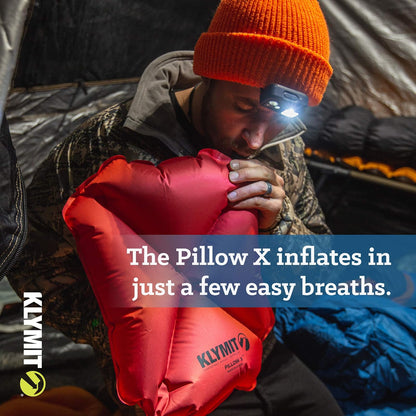 Klymit Pillow X Almohada Inflable para Campamento y Viaje
