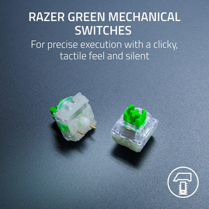 Razer V4 X Mechanical Gaming Keyboard: Green Switches Tactile & Clicky - 6 Macro Keys - Chroma RGB - Doubleshot ABS Keycaps - Sound Dampening & Stabilizers - Zenless Zone Zero Edition