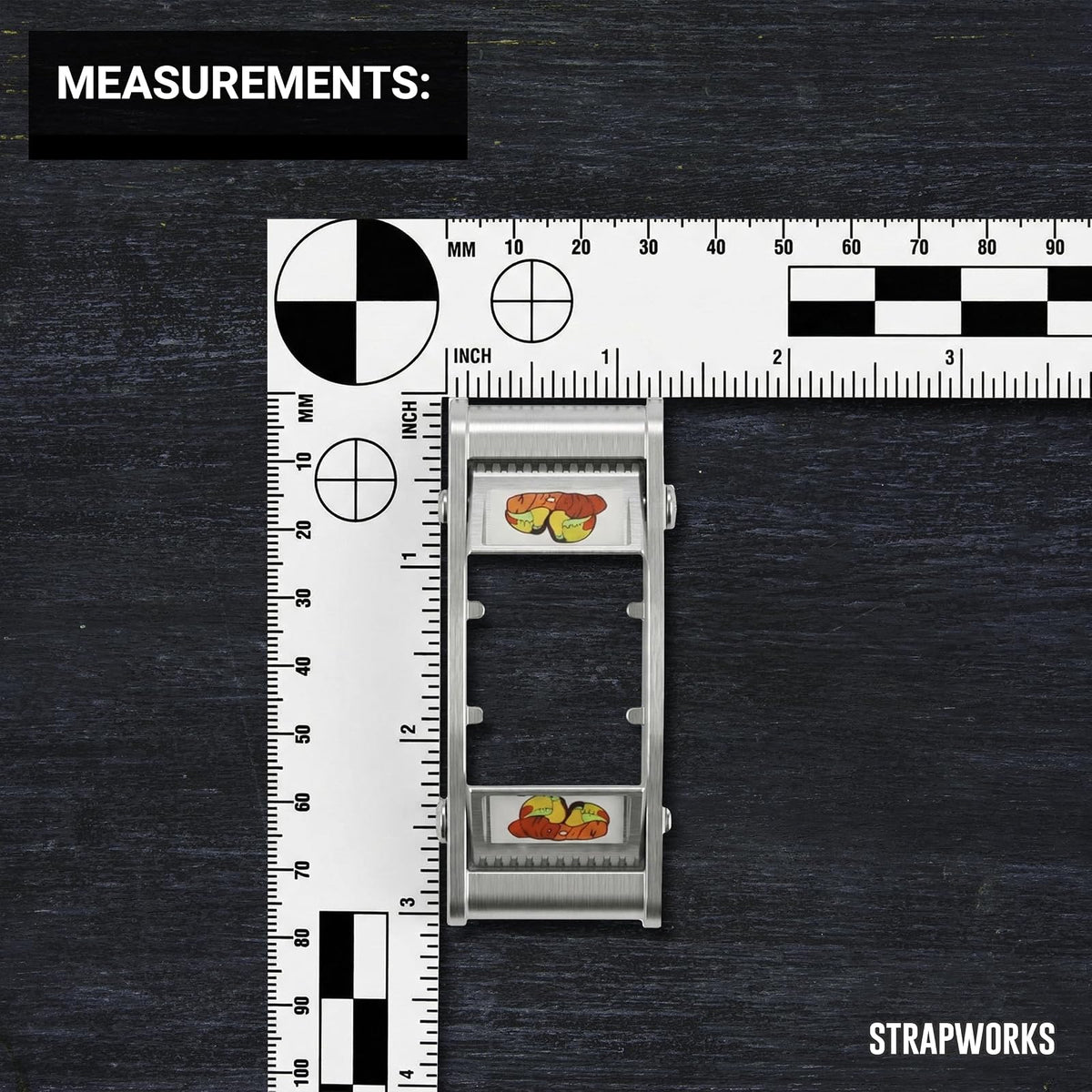 Strapworks Twocam - Hebilla de Doble Cara sin Costuras de Metal para Leva – 1 Pulgada – Paquete de 2
