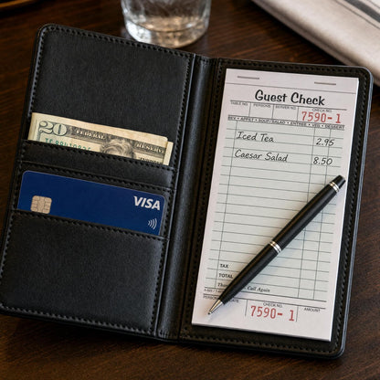 Adams Guest Check Pads, Single Part, Perforated, White, 3-2/5" x 6-3/4", 50 Sheets/Pad, 5 Pads/Pack (525SWMT)