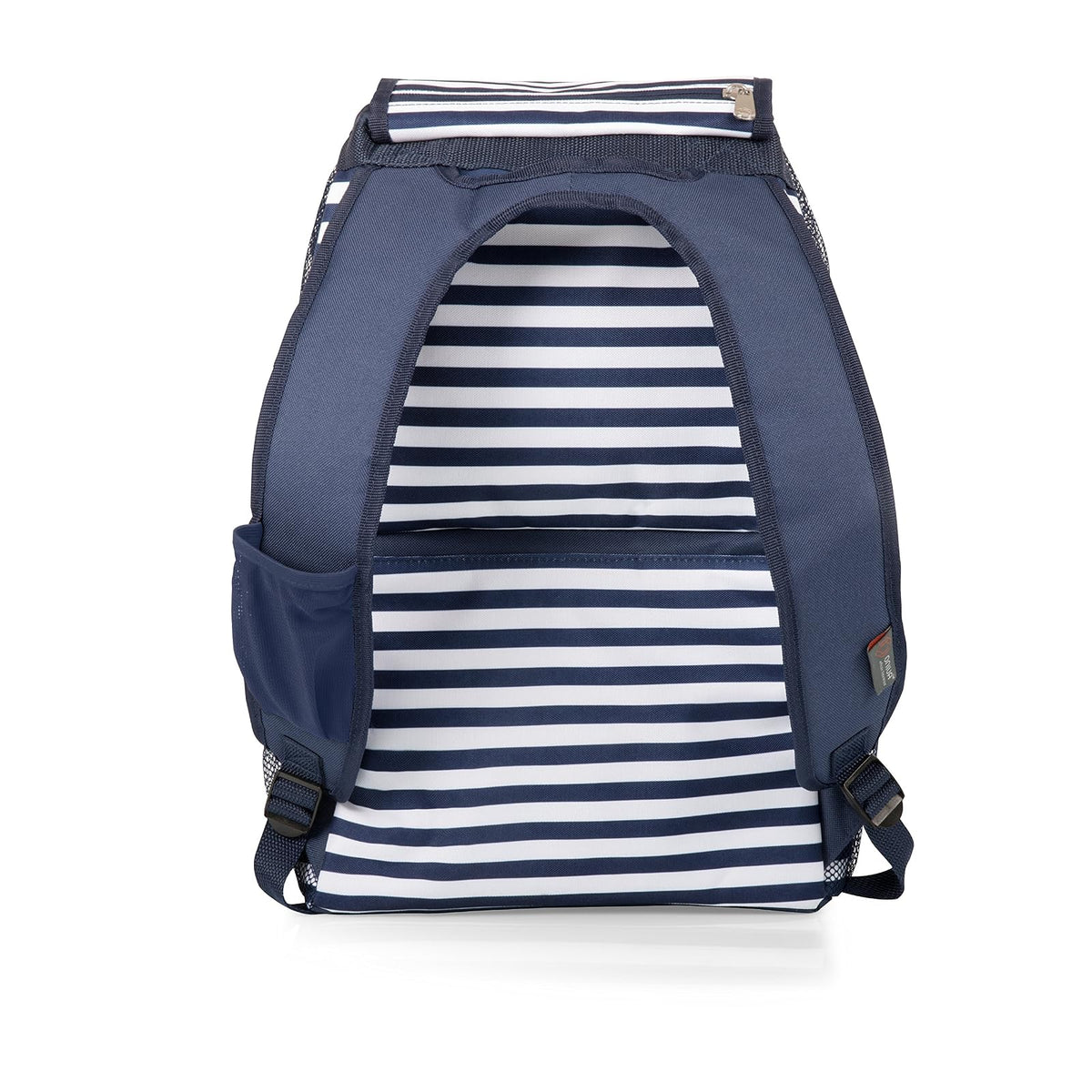 Picnic Time Zuma Insulated Cooler Backpack, Navy/White Stripes