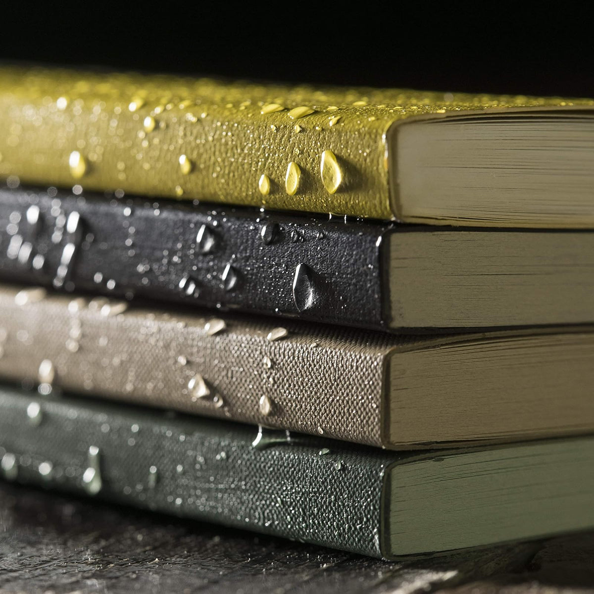 Rite In The Rain - Cuaderno de cubierta suave resistente a la intemperie, 3.5 x 5 pulgadas, cubierta amarilla, patrón universal (No. 374-M)