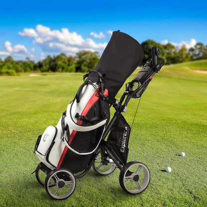 CaddyTek Explorer V8 - Superlite Carrito de Golf de 4 Ruedas, Explorer versión 8
