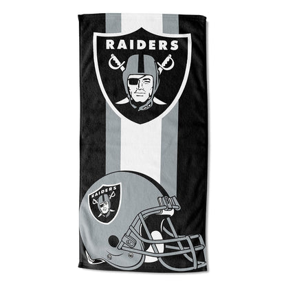 Northwest NFL Unisex-Adult Beach Towel - Raiders de Las Vegas - 30" x 60" - Zona leí