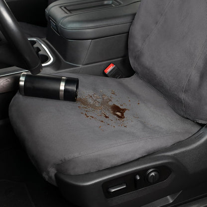 Covercraft Carhartt SeatSaver - Fundas de Asiento Personalizadas para Toyota Tacoma 2016-2023 | Asientos de cubeta de Primera Fila, Grava de Tela de Pato