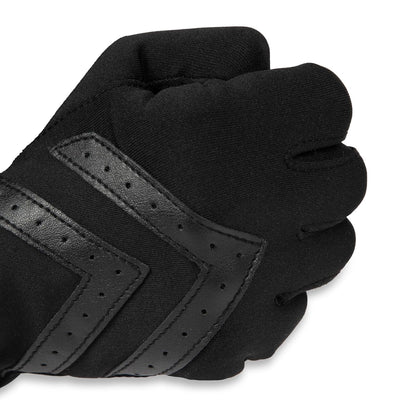 ISOTONER Guantes cortos de licra con tiras de piel en la palma guantes para clima frío para Mujer
