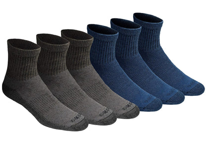 Dickies Calcetines Dri-Tech Control de Humedad para Hombre - Shoe Size: 6-12 - Mixed Denim (6 Pairs)
